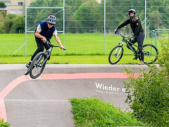 Pumptrack wird genutzt